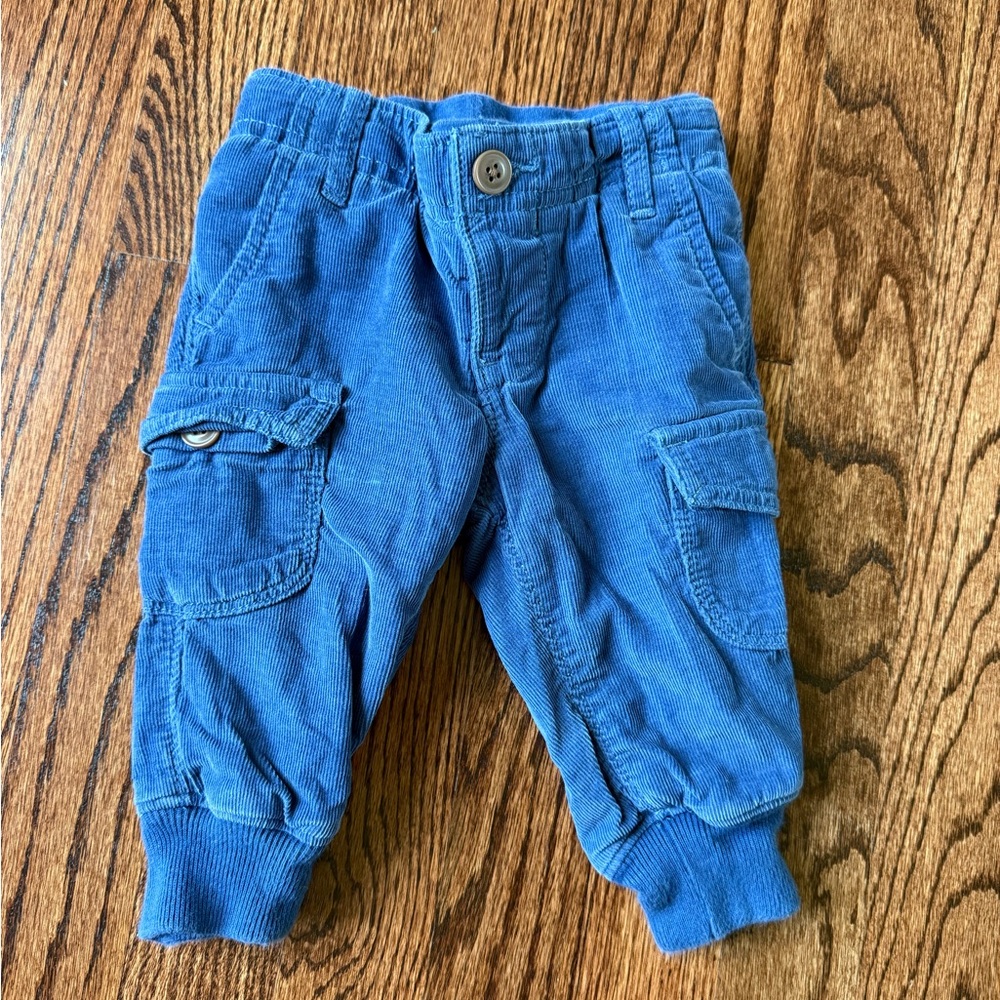GAP Blue Relaxed Fit Baby Jogger Sweatpants - Size 6-12 months